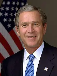 Bush's official presidential portrait, 2003