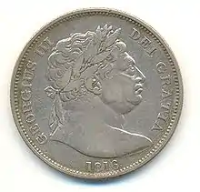 Half crown of George III, 1816