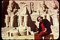 George Al Bahgoury in front of abu simbel temple