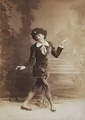 George Grossmith as Reginald Bunthorne in Gilbert and Sullivan's Patience (1881)
