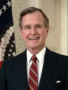 41st President of the United States George H. W. Bush (BA, 1948)