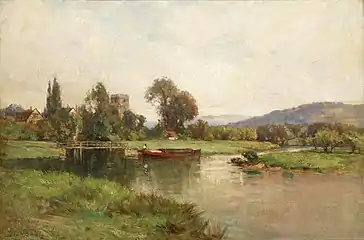 Working on the Thames River (1884)