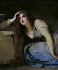 Lady Hamilton as The Magdalene, by George Romney, before 1792