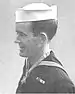 black and white headshot of George Wahlen in his military uniform