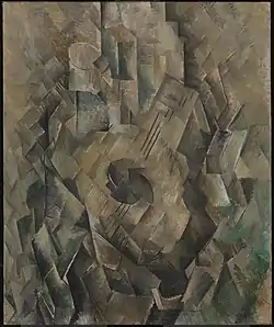 Georges Braque, 1909–10, La guitare (Mandora, La Mandore), oil on canvas, 71.1 x 55.9 cm