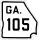 State Route 105 marker