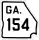 State Route 154 marker