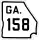 State Route 158 marker