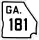 State Route 181 marker