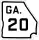 State Route 20 marker