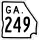 State Route 249 marker