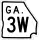 State Route 3W marker