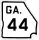 State Route 44 marker