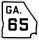 State Route 65 marker