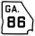 State Route 86 marker