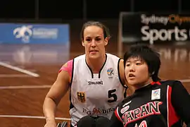 Johanna Welin in the game against Japan