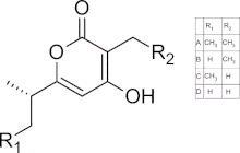 Chemical Structure of Germicidin A-D