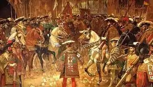 La paz de las Germanías ("The Meeting of the Brotherhoods"), a scene from the Revolt of the Brotherhoods