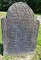 Example of a Vermont Slate stone carved by Bartlett, East Thetford, Vermont