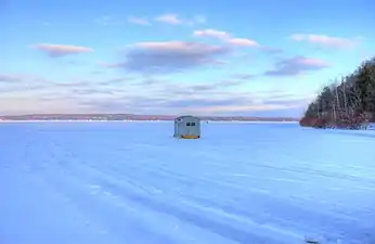 Ice fishing shack