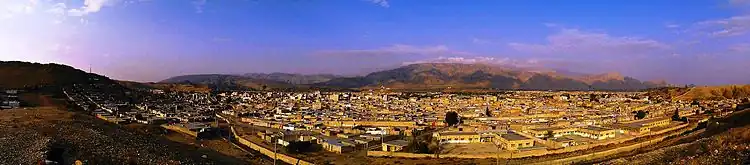 Panorama of Dogonbadan (Gachsaran) city