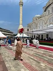 The exterior view of the mosque