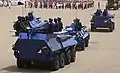 Ghana Police Service Mowag Piranha I 8x8, MOWAG Roland and Mowag Piranha I 4x4.