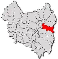 Location in Covasna County