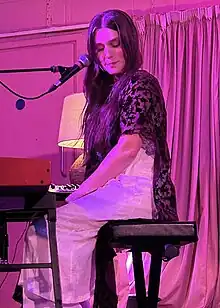 Margaret performing at the Pink Room at Yes in Manchester, England, 2023