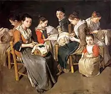Giacomo Ceruti, Women Working on Pillow Lace, 1720s