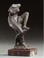 Giambologna: Seated Woman, red wax, private collection