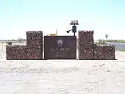 Entrance of the Gila Bend Municipal Airport