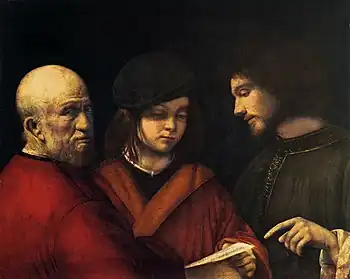 GiorgioneThe Three Ages of Man. 62 × 77 cm.