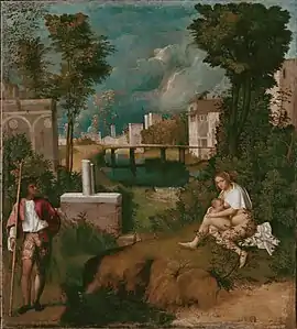 GiorgioneThe Tempest, 82 × 73 cm