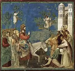 Entry of Christ into Jerusalem  Giotto