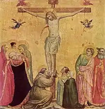Giotto di Bondone, Christ on the Cross Between Mary and John, c. 1300