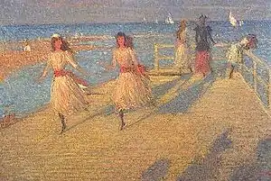 Philip Wilson Steer's Girls Running, Walberswick Pier; 1888–94.