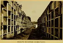 Girod Street Cemetery (1885) vaults, New Orleans
