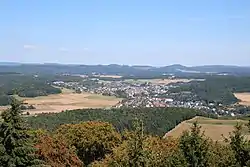 Gladenbach from Koppe-Tower