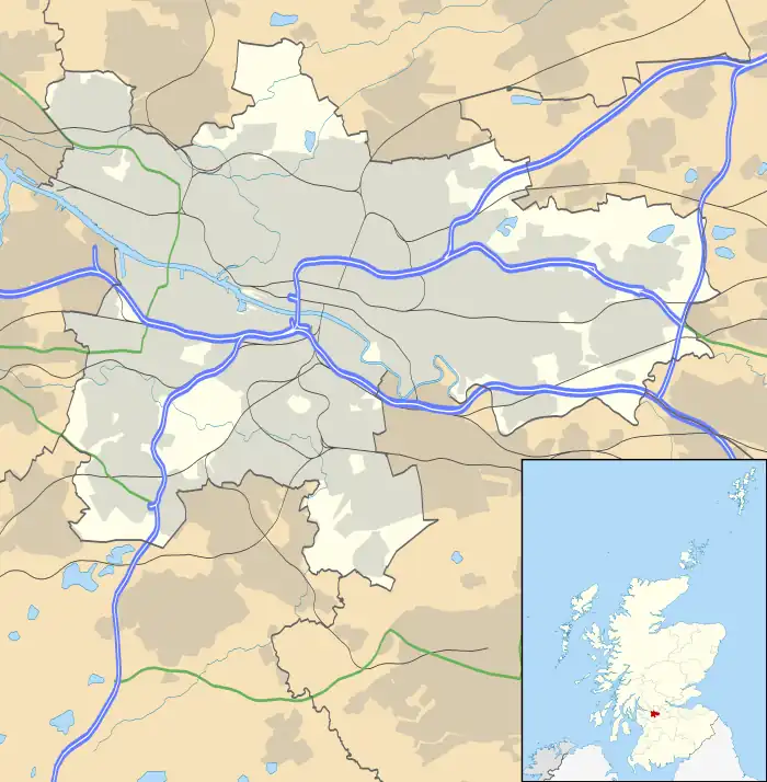 South Nitshill is located in Glasgow council area