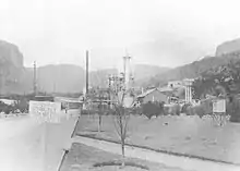 View with refinery in the background c.1947.