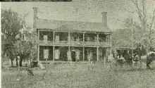 The Glenblythe Plantation was the former home of Thomas Affleck (1812–1868), a Scottish immigrant, nurseryman, agrarian writer, and planter who migrated there from Ingleside, Washington, Adams County, Mississippi. The image originally appeared in an article from the Brenham Banner-Press, on July 8, 1964.