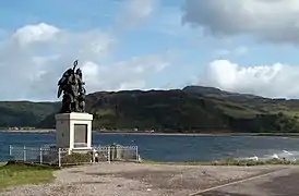 Glenelg Bay with the village war memorial
