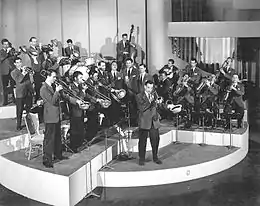 Glenn Miller's Orchestra topped the chart for eight weeks with Glenn Miller.