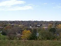 Looking west at Glenwood from Old Slaughterhouse Hill at the Glenwood Lake Park in 2007