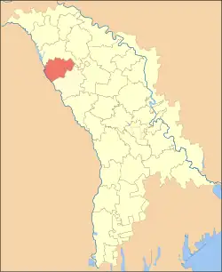 Location of Glodeni