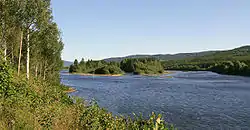 The river Glomma running through the municipality