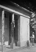 Columns on the east side in 1936.