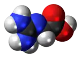 Spacefill model of a glycocyamine minor tautomer