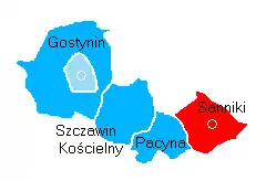 Location within Gostynin County